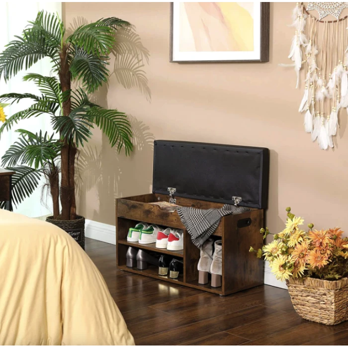 Тумба для обуви Leobert Gerbor с мягким сиденьем в стиле Loft