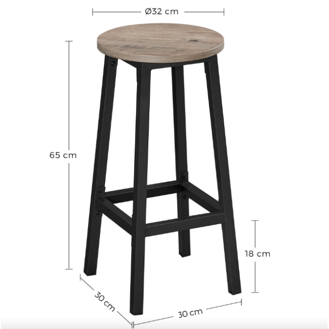 Барний стілець Leobert Halmar 2 штуки в стилі Loft