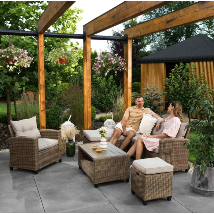 Комплект садових меблів Di Volio Dalmia бежевий/кремовий