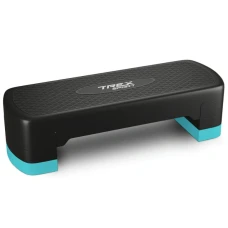 Степ платформа Trex Sport TX-030AS 3 уровня черно-голубая