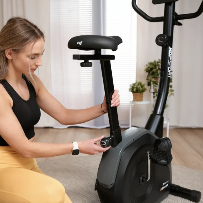 Велотренажер Hop-Sport HS-4000H Grant чорно-золотистий