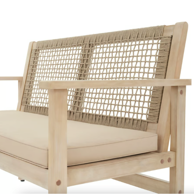 Садовая скамейка Di Volio Teracina со спинкой бежевый