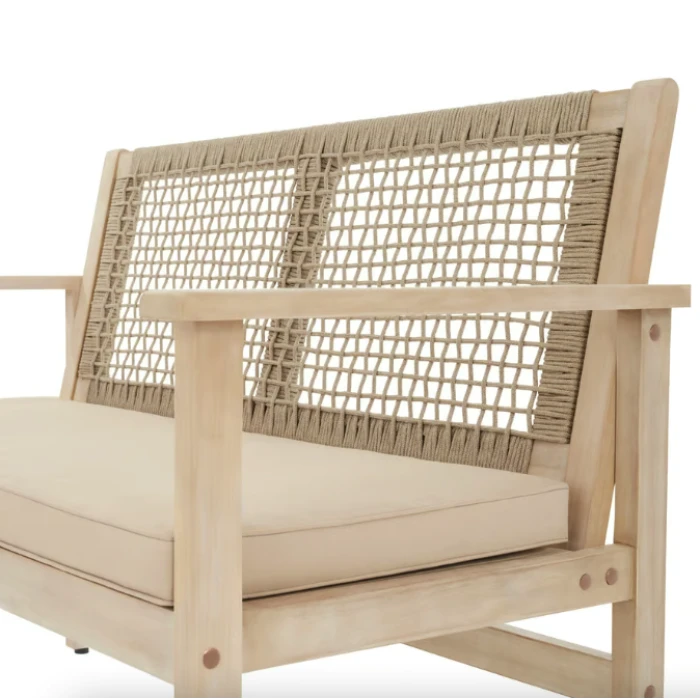 Садовая скамейка Di Volio Teracina со спинкой бежевый