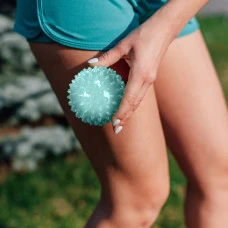 Набір масажних м'ячів Gymtek 65 мм 4 шт сіро-зелено-синій