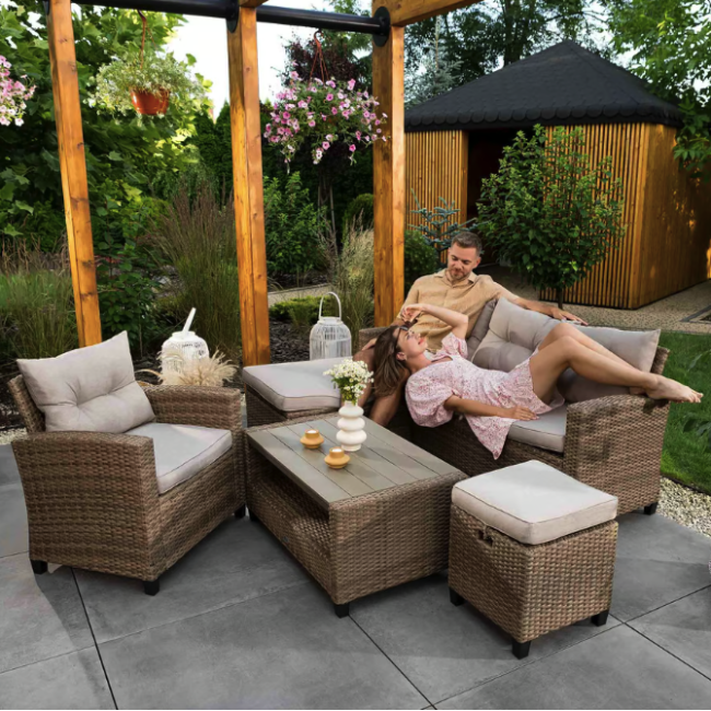 Комплект садових меблів Di Volio Dalmia бежевий/кремовий