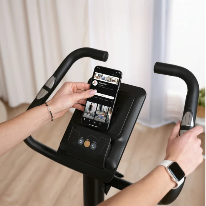 Велотренажер Hop-Sport HS-4000H Grant чорно-золотистий