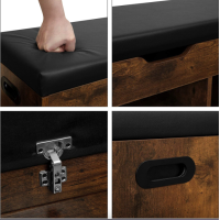 Тумба для обуви Leobert Gerbor с мягким сиденьем в стиле Loft