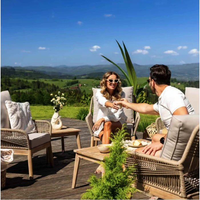 Комплект садових меблів Di Volio Akaia бежевий