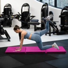 Мат гімнастичний твердий Gymtek 5см рожевий