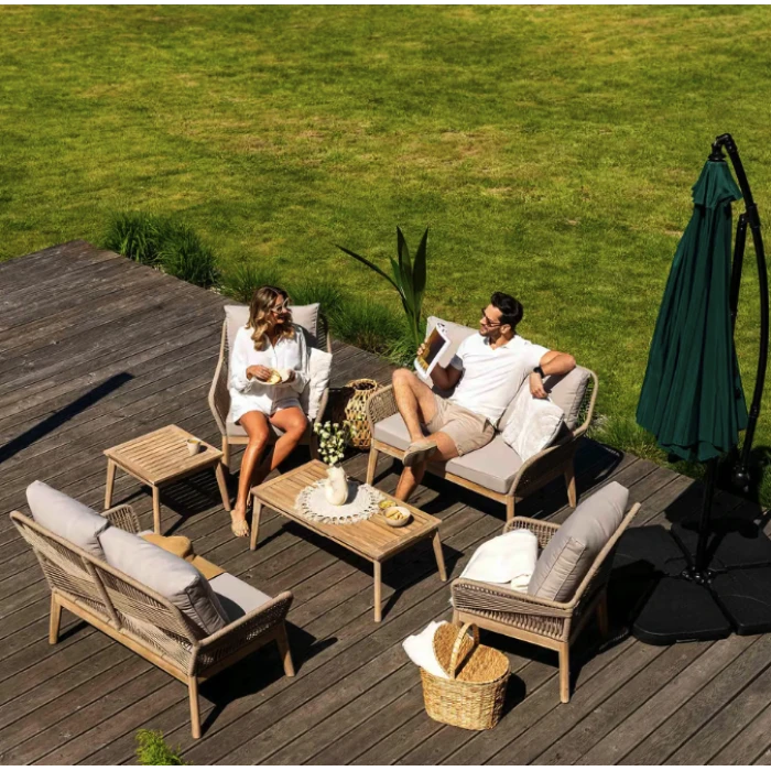 Комплект садових меблів Di Volio Akaia бежевий