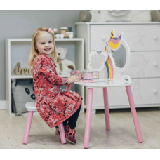 Дитячий туалетний столик Chomik LILY з дзеркалом + стілець