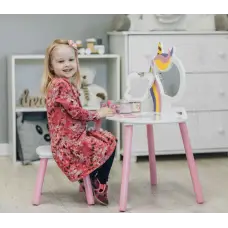 Детский туалетный столик Chomik LILY с зеркалом + стул