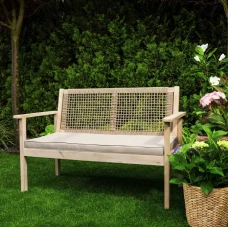 Садовая скамейка Di Volio Teracina со спинкой бежевый