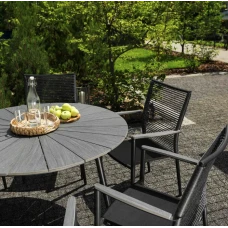 Садовое кресло Di Volio Asti серый/черный