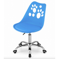 Офісне крісло Leobert Print синій