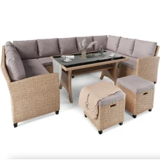 Комплект садових меблів Di Volio Livorno Бежевий/Світло-сірий