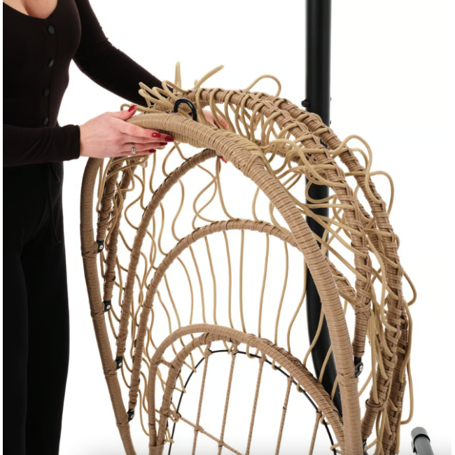 Підвісне крісло-кокон Di Volio Beluno бежевий