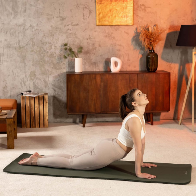 Коврик для йоги Hop-Sport HS-NB010GM NBR 1см темный хаки