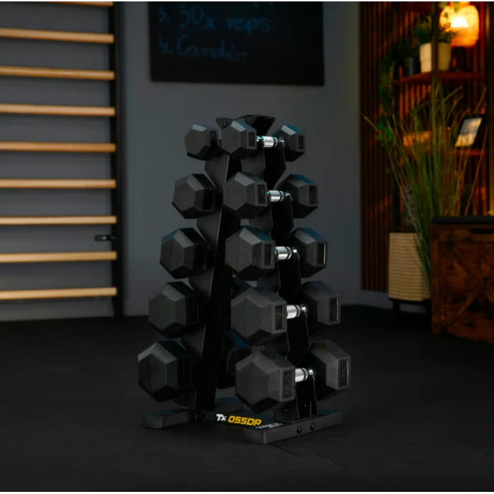 Стійка-піраміда для зберігання 5 пар гантелей Trex Sport TX-055DR