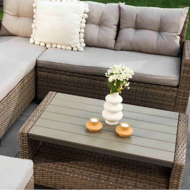 Комплект садових меблів Di Volio Dalmia бежевий/кремовий