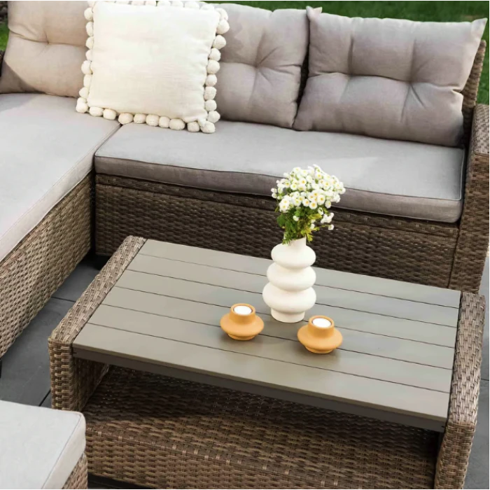 Комплект садових меблів Di Volio Dalmia бежевий/кремовий