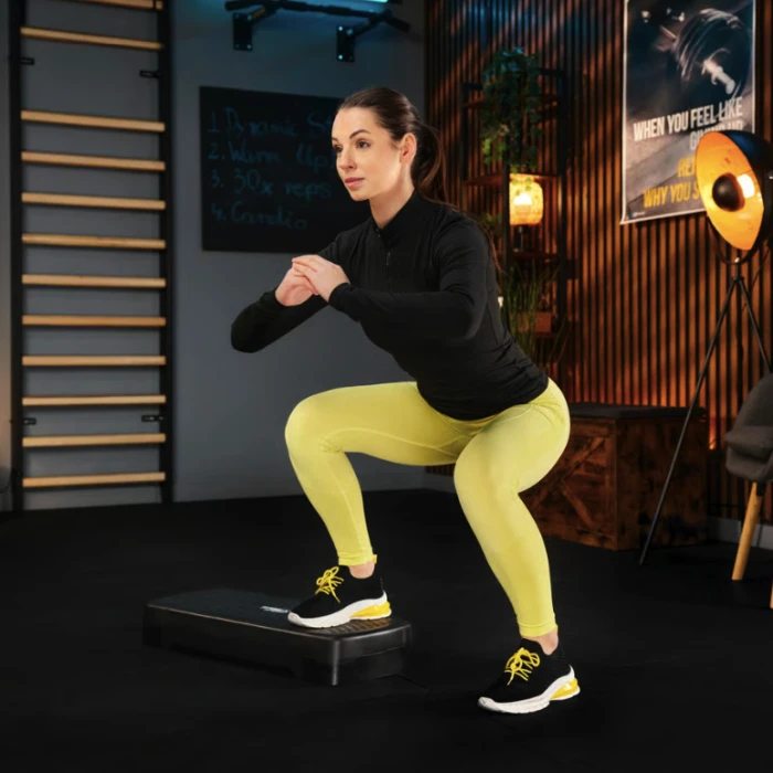 Степ платформа Trex Sport TX-030AS 3 рівнева чорно-блакитна