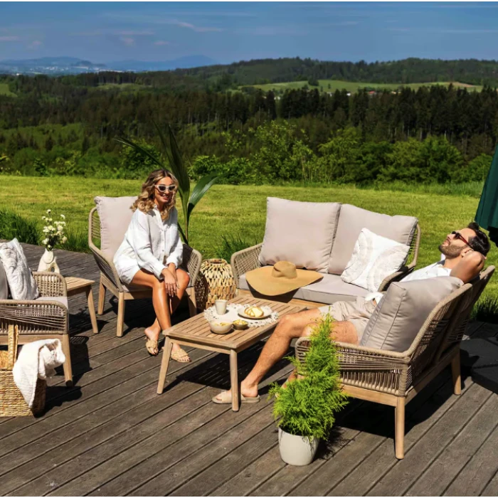 Комплект садових меблів Di Volio Akaia бежевий