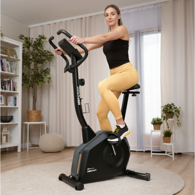 Велотренажер Hop-Sport HS-4000H Grant черно-золотистый