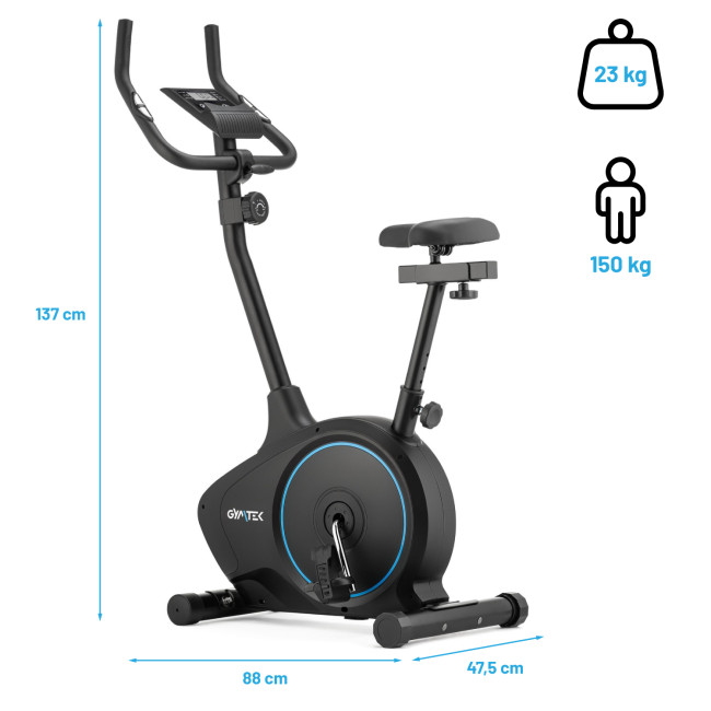 Велотренажер Gymtek XB1400 магнітний синій