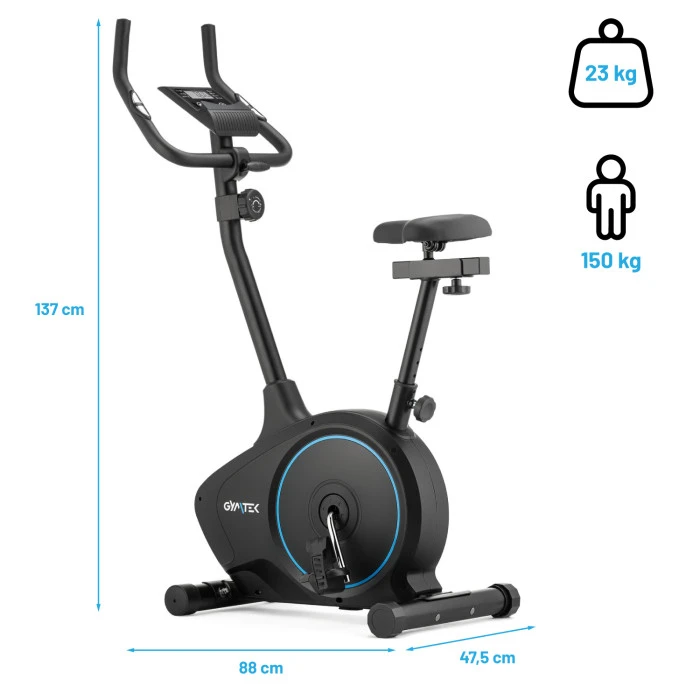 Велотренажер Gymtek XB1400 синий магнитный