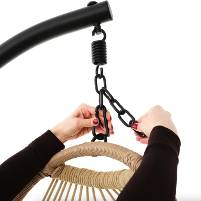 Підвісне крісло-кокон Di Volio Beluno бежевий