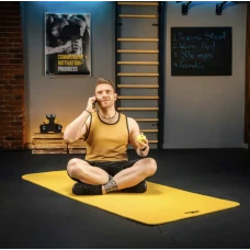 Коврик для йоги TX-019NGM NBR 1см 190х80 желтый