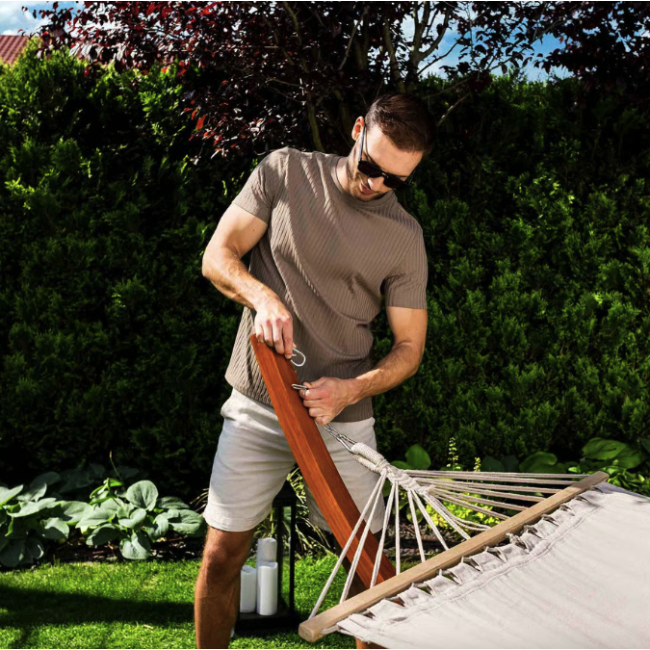 Гамак зі стелажем Di Volio Trevia кремовий