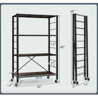 Стеллаж Costway Scooby сложен в стиле Loft