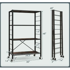Стеллаж Costway Scooby сложен в стиле Loft