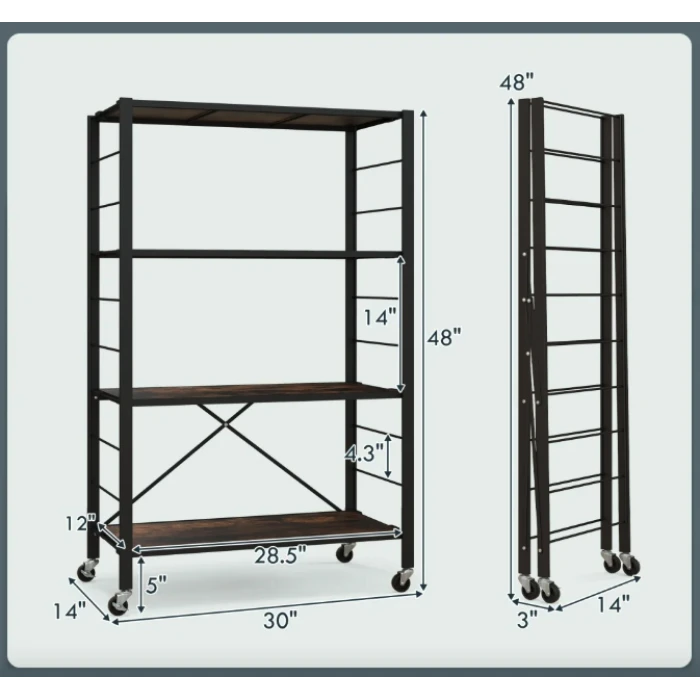 Стеллаж Costway Scooby сложен в стиле Loft