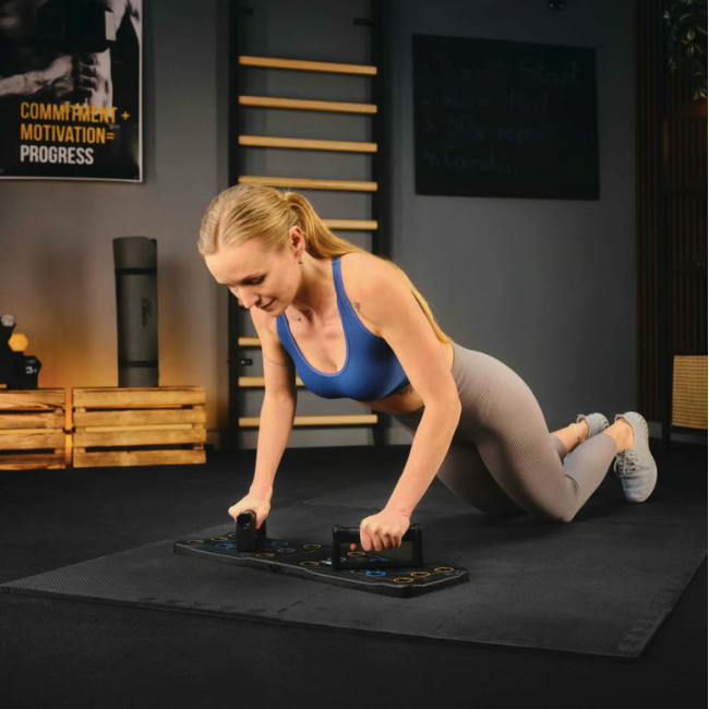 Мат-пазл EVA 1см Trex Sport TX-010PM - 24 частин чорний