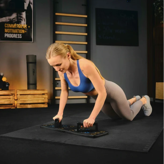 Мат-пазл EVA 1см Trex Sport TX-010PM - 24 частей черный