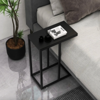 Журнальний столик Costway Vittsjo приставний в стилі Loft чорний
