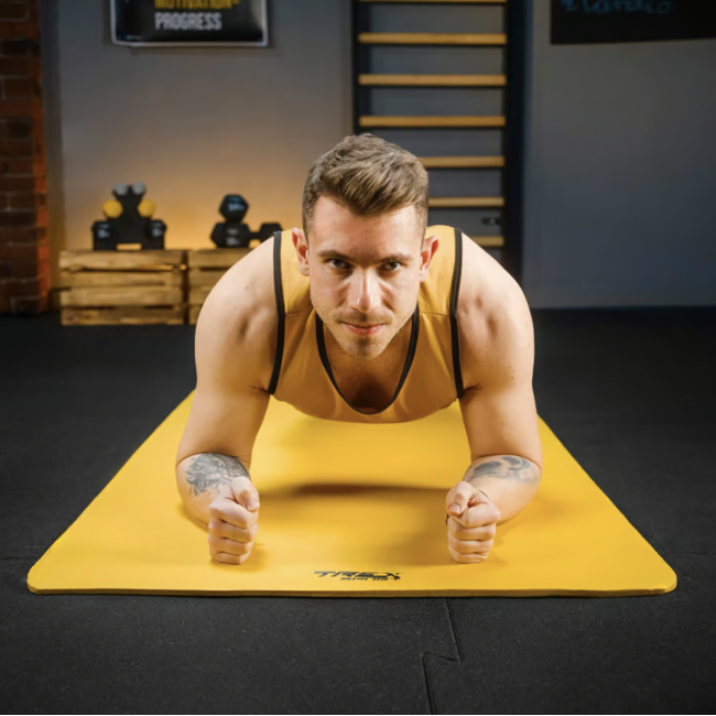 Коврик для йоги TX-019NGM NBR 1см 190х80 жовтий