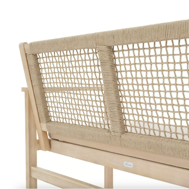 Садовая скамейка Di Volio Teracina со спинкой бежевый