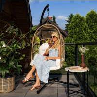 Підвісне крісло-кокон Di Volio Beluno бежевий