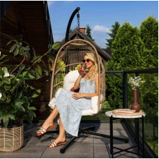 Підвісне крісло-кокон Di Volio Beluno бежевий