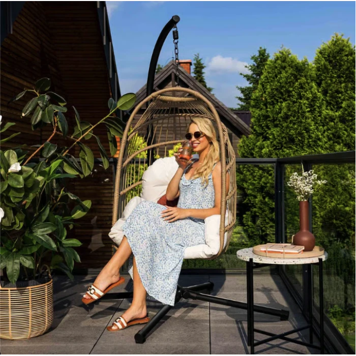 Підвісне крісло-кокон Di Volio Beluno бежевий