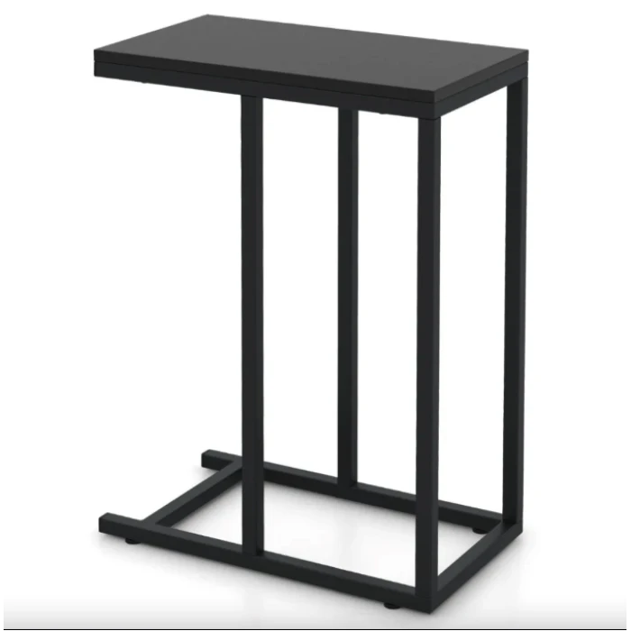 Журнальный столик Costway Vittsjo приставной в стиле Loft черный