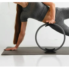 Кільце для пілатесу Gymtek армоване скловолокно 38см сірий