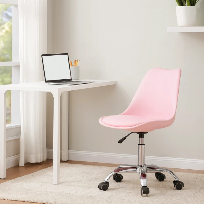Офісне крісло Leobert Alba рожевий