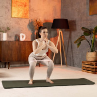 Коврик для йоги Hop-Sport HS-NB010GM NBR 1см темный хаки