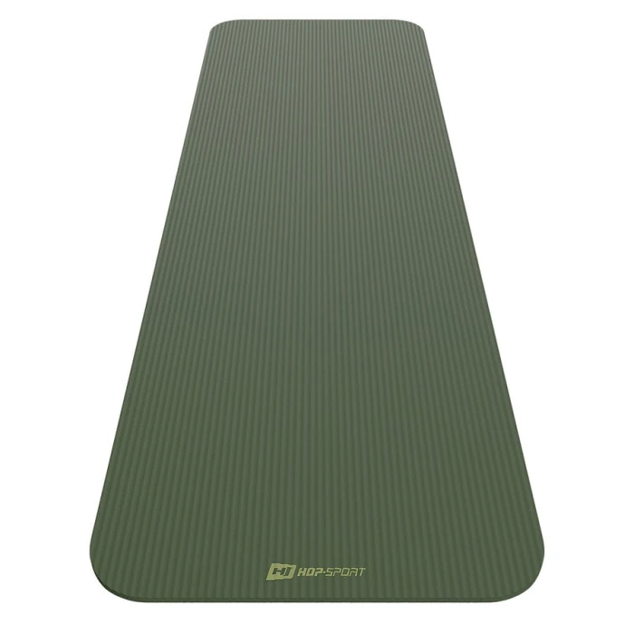 Коврик для йоги Hop-Sport HS-NB010GM NBR 1см темний хакі