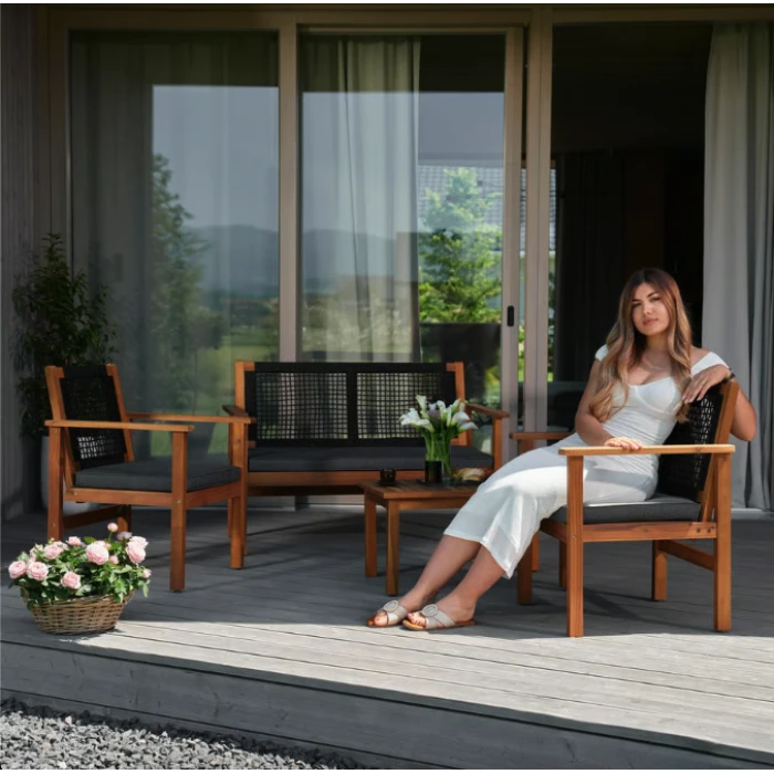 Комплект садовой мебели Di Volio Marata черный